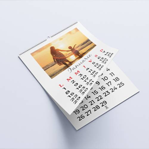 Calendar personalizat de perete (A3)